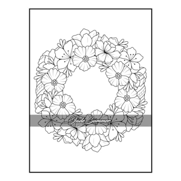 100 Flowers Adult Coloring Book for Relaxation and Creativity