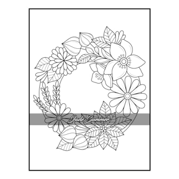 100 Flowers Adult Coloring Book for Relaxation and Creativity