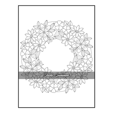 100 Flowers Adult Coloring Book for Relaxation and Creativity