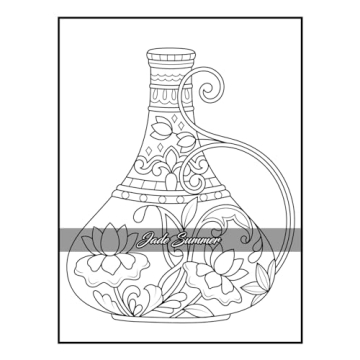 100 Flowers Adult Coloring Book for Relaxation and Creativity