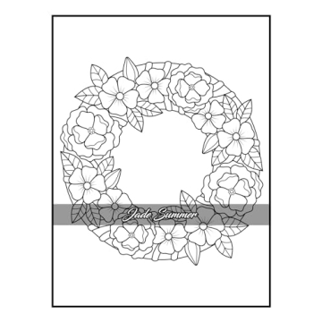 100 Flowers Adult Coloring Book for Relaxation and Creativity
