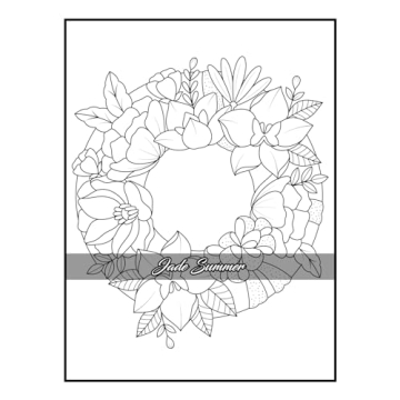 100 Flowers Adult Coloring Book for Relaxation and Creativity