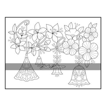 100 Flowers Adult Coloring Book for Relaxation and Creativity