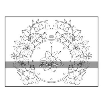 100 Flowers Adult Coloring Book for Relaxation and Creativity