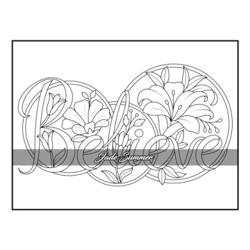 100 Flowers Adult Coloring Book for Relaxation and Creativity
