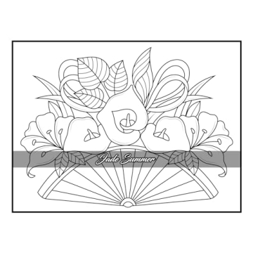 100 Flowers Adult Coloring Book for Relaxation and Creativity