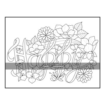 100 Flowers Adult Coloring Book for Relaxation and Creativity