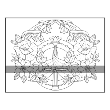 100 Flowers Adult Coloring Book for Relaxation and Creativity