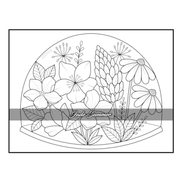 100 Flowers Adult Coloring Book for Relaxation and Creativity