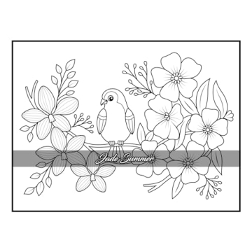 100 Flowers Adult Coloring Book for Relaxation and Creativity