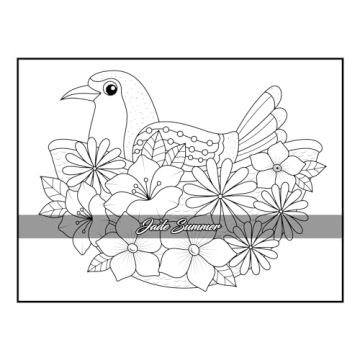 100 Flowers Adult Coloring Book for Relaxation and Creativity