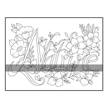 100 Flowers Adult Coloring Book for Relaxation and Creativity