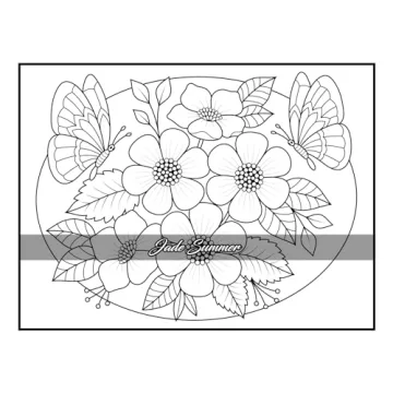 100 Flowers Adult Coloring Book for Relaxation and Creativity
