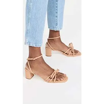 Loeffler Randall Women's Mikel Leather Bow Sandals