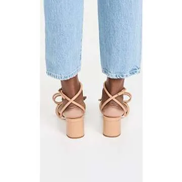Loeffler Randall Women's Mikel Leather Bow Sandals