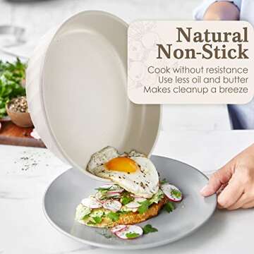 Durable Non Stick Frying Pans Multi-Sized Cookware Set