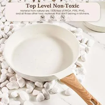 Durable Non Stick Frying Pans Multi-Sized Cookware Set