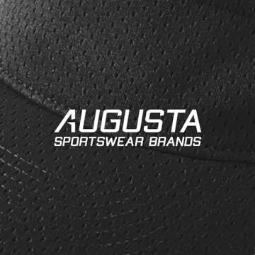 Augusta Sportswear Women's Athletic Mesh Visor - Stylish Sun Hat for Golf, Running, and Outdoor Activities, Black