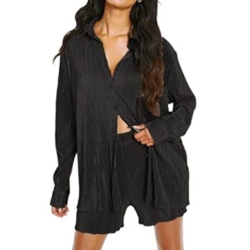 NUFIWI Women Stylish Oversized 2 Piece Outfit Set