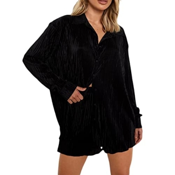 NUFIWI Women Stylish Oversized 2 Piece Outfit Set