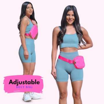 Belt Bag for Women, Fanny Pack for Girls Fashion Waist Packs Cross Body Everywhere Belt Bag Crossbod...