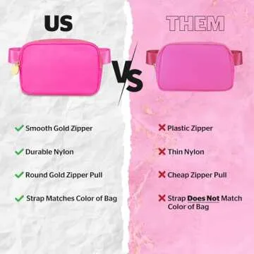 Stylish Hot Pink Fanny Pack for Women - Fashionable & Functional