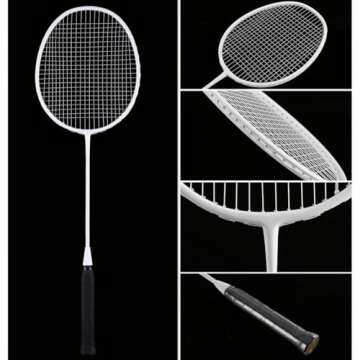Senston Badminton Racket, Lightweight Badminton Rackets Set with 6 Nylon Shuttlecocks for Outdoor, Backyards, Gym, Pack of 4
