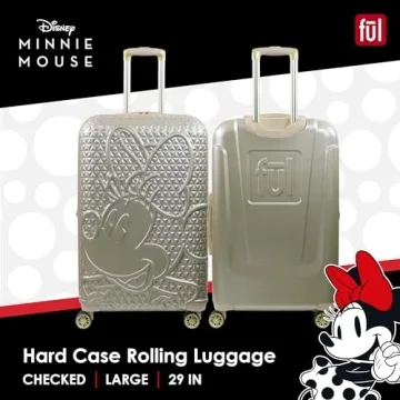 FUL Minnie Mouse Rolling Luggage | Durable 29" Hardshell Suitcase
