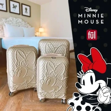 FUL Minnie Mouse Rolling Luggage | Durable 29" Hardshell Suitcase