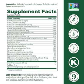 MegaFood Men's Advanced Multivitamin for Men - Doctor -Formulated - Choline, Vitamin B12, Vitamin D,...