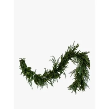 9' Norfolk & Cypress Faux Garland for Holiday Decor
