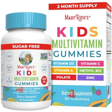 MaryRuth's Vegan Kids Multivitamin Gummies - Sugar-Free, 60 Count