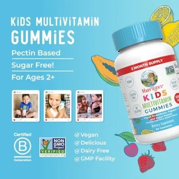 Vegan Kids Multivitamin Gummies Sugar-Free 60 Count