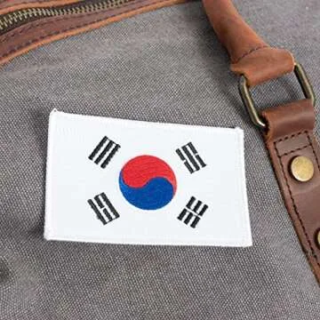 South Korea Flag Patch for Jackets, Bags & Hats