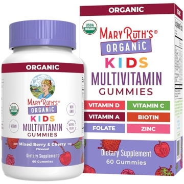 MaryRuth Kids Multivitamin Gummies - Organic & Delicious