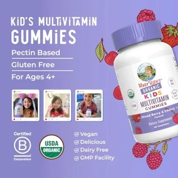 MaryRuth Kids Multivitamin Gummies - Organic & Delicious