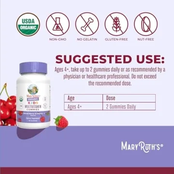 MaryRuth Kids Multivitamin Gummies - Organic & Delicious