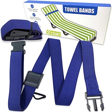 Extendable Towel Bands 4 Pack Secure Durable Compact