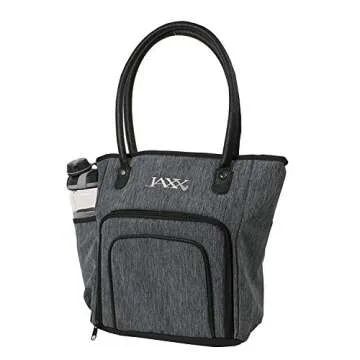 Fit & Fresh JAXX FitPak Meal Prep Lunch Bag with Portion Control Containers & Shaker Bottle, Commuter Series, Gray