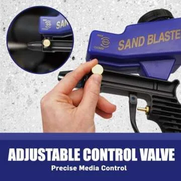 LE LEMATEC Sand Blaster Gun Kit - Portable Abrasive Cleaner