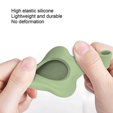 Alsukeay Colorful Flower AirTag Holder Case 4 Pack