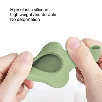 Alsukeay Colorful Flower AirTag Holder Case 4 Pack