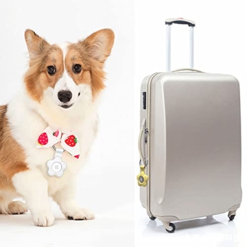 Alsukeay Colorful Flower AirTag Holder Case 4 Pack