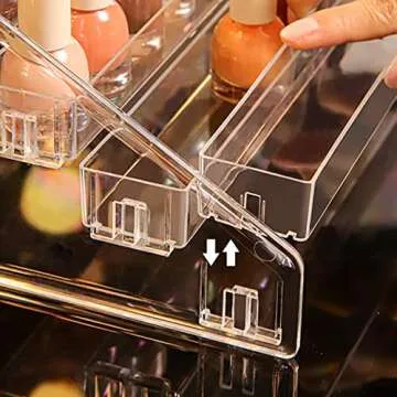 LoengMax Sunglasses Organizer - Clear Eyeglasses Display - Eyeglasses Storage - Essential Oils Holder(3 Layer)