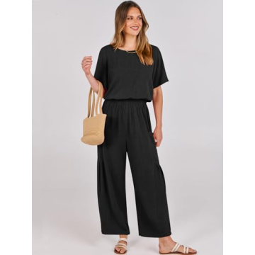 Stylish ANRABESS Women Linen Jumpsuit for Summer