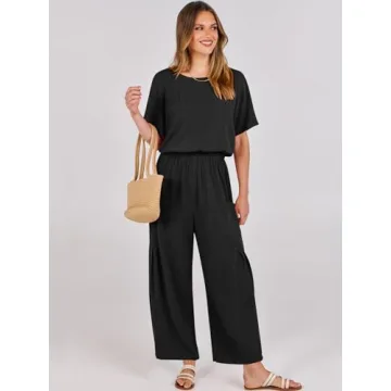 Stylish ANRABESS Women Linen Jumpsuit for Summer
