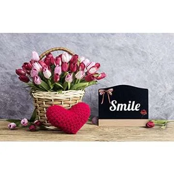 10 Pcs Reusable Mini Chalkboard Signs with Easel Stand for Food Labels, Double-Sided Use Message Board Signs, Weddings Place Cards, Birthday Parties, Table Numbers, Plants, Special Event Decorations