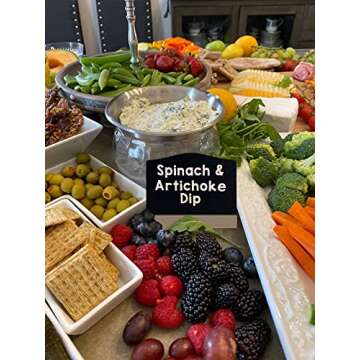 10 Pcs Reusable Mini Chalkboard Signs with Easel Stand for Food Labels, Double-Sided Use Message Board Signs, Weddings Place Cards, Birthday Parties, Table Numbers, Plants, Special Event Decorations