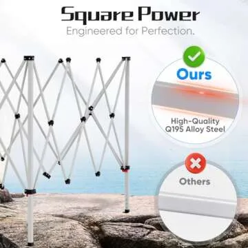 Quictent 10x10 Easy Up Outdoor Canopy Tent for Events