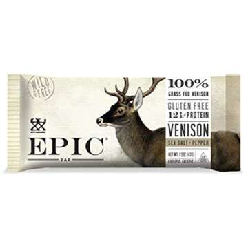 Epic Provisions Venison Sea Salt & Pepper Bars 12 count